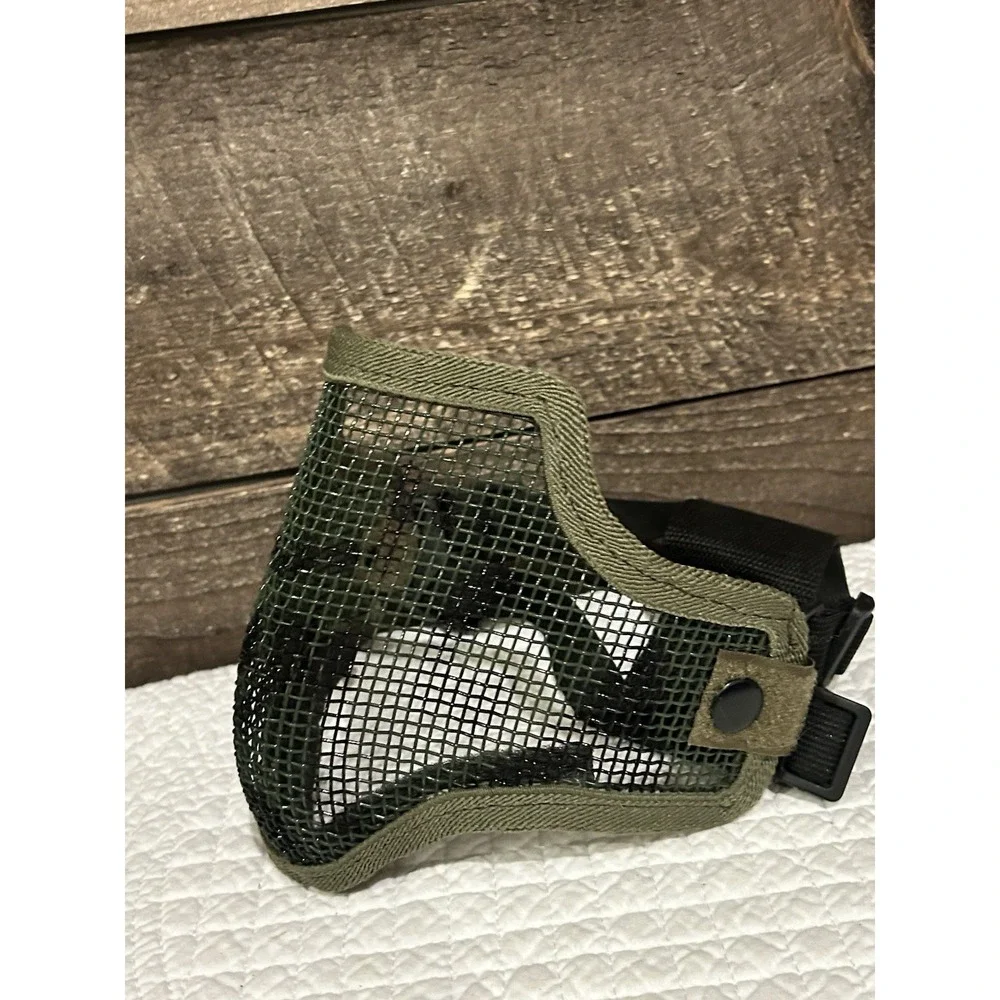 Valken‎ Tactical Carbon Steel Mesh Half Face Mask - Paintball Airsoft